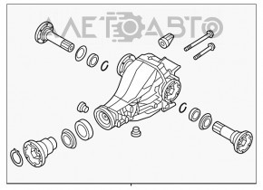 Задній диференціал редуктор Audi A4 B8 08-16 2.0T 43:13