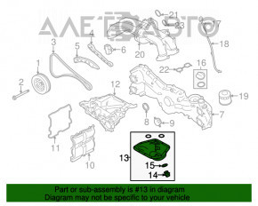 Піддон масляний Subaru Outback 15-19 2.5 FB25