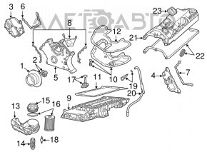 Крышка ГБЦ 1-4 правая BMW X5 E70 4.8 N62B48