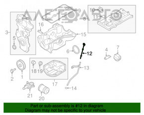 Щуп маслянный MR18DE Nissan Versa 1.8 10-12