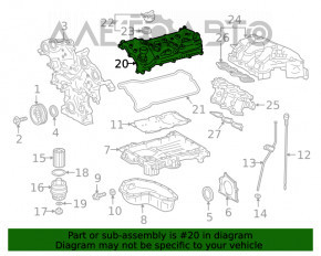 Крышка клапанная левая Lexus RX350 16-22 2GR-FKS