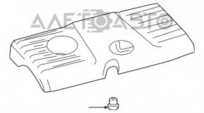 Накладка двигуна Lexus CT200h 11-17 тріщина