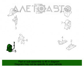 Подушка двигуна центральна Nissan Murano AWD 07-13