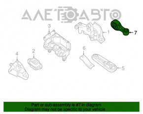 Подушка двигуна кісточка Nissan Sentra 13-19 1.8 АКПП