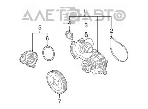 Помпа водяна BMW X5 E70 4.8 N62B48