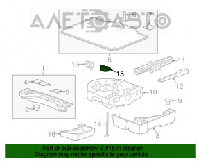 Кріплення компресора підкачки шин Chevrolet Volt 16-