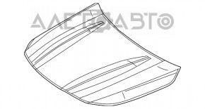 Капот голый Mercedes CLA 14-19 графит 787