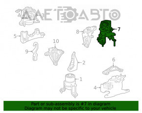 Подушка двигуна задня Toyota Camry v70 18-24 hybrid