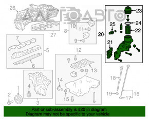 Корпус масляного фильтра Cadillac CTS 14-15 3.6 LFX