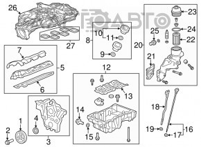 Корпус масляного фильтра Cadillac CTS 14-15 3.6 LFX