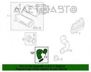 Воздуховод на коллектор Mini Cooper Countryman R60 10-16