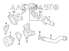 Корпус термостата Nissan Altima 13-18