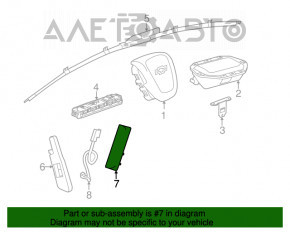 Подушка безопасности airbag сидение задняя правая Chevrolet Malibu 13-15