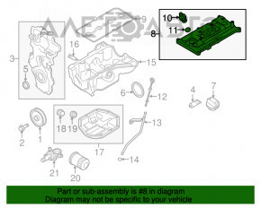 Крышка клапанная Nissan Versa 1.8 10-12 MR18DE