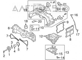 Крышка клапаная правая Subaru Forester 19- SK 2.5 FB25D