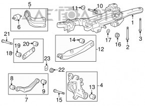 Цапфа задняя левая Chevrolet Malibu 13-15