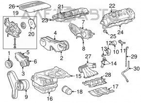 Шкив коленвала Lexus ES330 3MZ-FE новый OEM оригинал