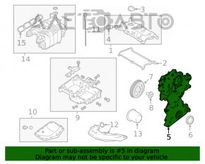 Передняя крышка двигателя Nissan Altima 19- 2.5