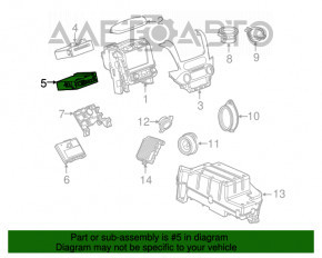 Radio Receiver Cadillac CTS 14-