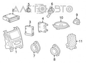 CD Player Cadillac ATS 13-