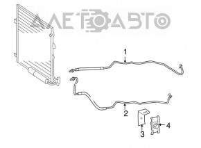 Трубка радіатора АКПП лев Mercedes W164 ML 350