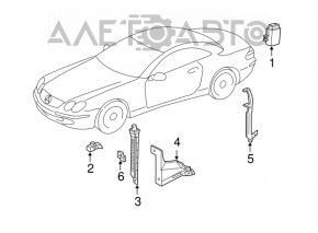 Компьютер контроля давления воздуха в шинах Simens Mercedes X164 GL W164 ML W251 R