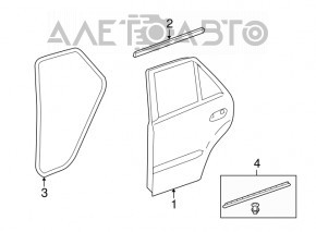 Дверь голая задняя правая Mercedes W164 ML белая тычки