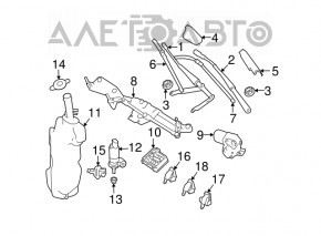 Мотор омивача лобового Mercedes W164 ML