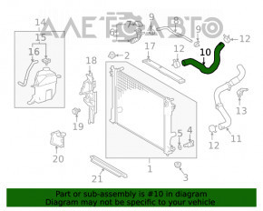 Патрубок охолодження правий Toyota Camry v70 18-24 2.5