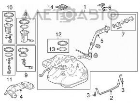 Паливний бак Honda Accord 18-221.5T 2.0Т без горловини