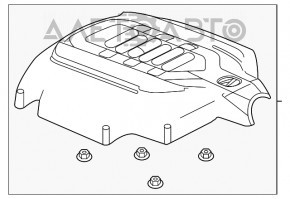 Накладка двигуна Acura MDX 14-20