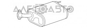 Глушник задня частина з бочкою лев Lexus ES350 13-18 прим'ятий