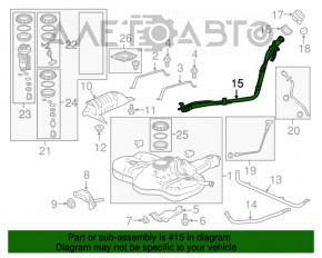 Заливная горловина топливного бака Honda HR-V 16-22