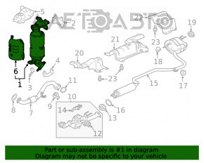 Каталізатор Honda Accord 18-22 1.5T