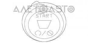 Кнопка start\stop Dodge Challenger 09- черн тип 1