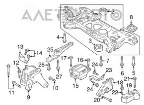 Подушка двигуна права VW Beetle 12-2.5