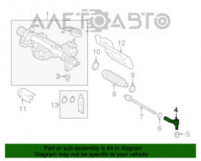 Рульова тяга з наконечником VW Jetta 11-18 USA