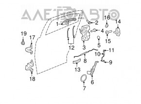 Ручка двери внешняя передняя правая Chrysler 200 11-14