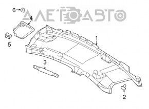 Обшивка потолка Fiat 500 12-19