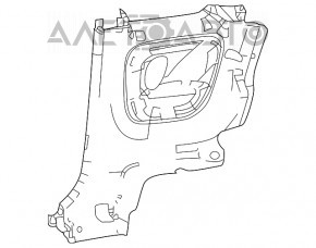 Обшібка арки крила лев Fiat 500 12-19 черн, царап