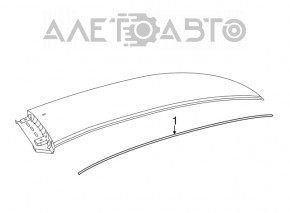 Накладка даху права Fiat 500 12-19