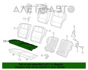 Задний ряд сидений 2 ряд Fiat 500 12-19