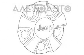 Центральный колпачек на диск Jeep Cherokee KL 14- царапирна, потерт