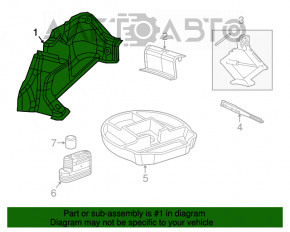 Обшивка арки ліва Chrysler 200 15-17