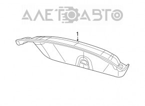 Обшивка кришки багажника Chrysler 200 15-17 черн