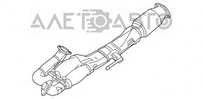 Приемная труба с катализатором Nissan Maxima A36 16- 3.5 обрезаны шпильки