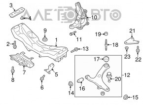 Підрамник передній Subaru Forester 14-18 SJ AWD