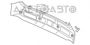 Задняя панель Chevrolet Volt 11-15 2 части