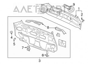 Задняя панель Chevrolet Volt 11-15 2 части