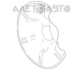 Кожух тормозного диска задний правый GMC Terrain 10-17